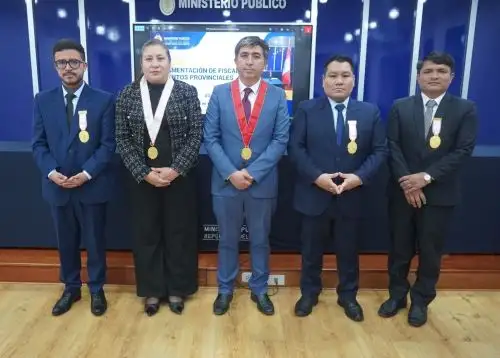 Tres nuevos fiscales adjuntos provisionales se incorporaron en el Distrito Fiscal de La Libertad. Ellos cumplirán su labor en las provincias Pataz y Trujillo. ANDINA/Difusión