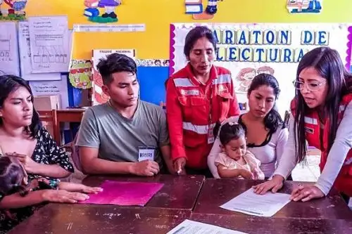 En Ica, familias usuarias del centro poblado Tierra Prometida participaron en sesión del plan ‘Juntos por una Vida Sin Anemia’. Foto: MIDIS/Difusión.