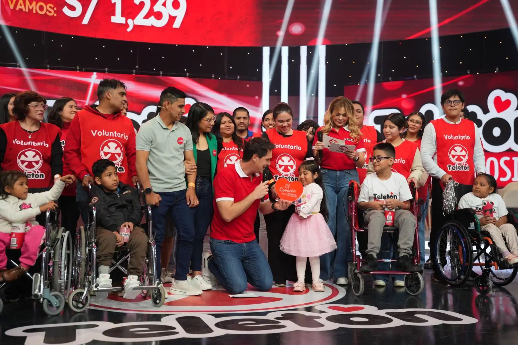 A la 1:00 horas del 13 de setiembre concluyó la primera jornada de la Teletón 2025 y alcanzó un recaudo de S/ 1,684,524. Foto: Difusión