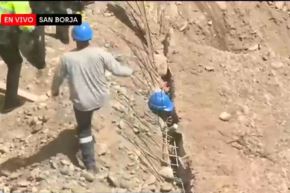 Tres obreros murieron tras derrumbe de muro en construcción en el distrito de San Borja. Foto: Captura TV