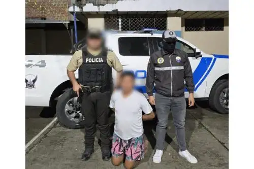 La Policía de Ecuador informó de la captura de alias "Willy", presunto cabecilla de la banda criminal peruana "Los pulpos de Trujillo". ANDINA/Difusión