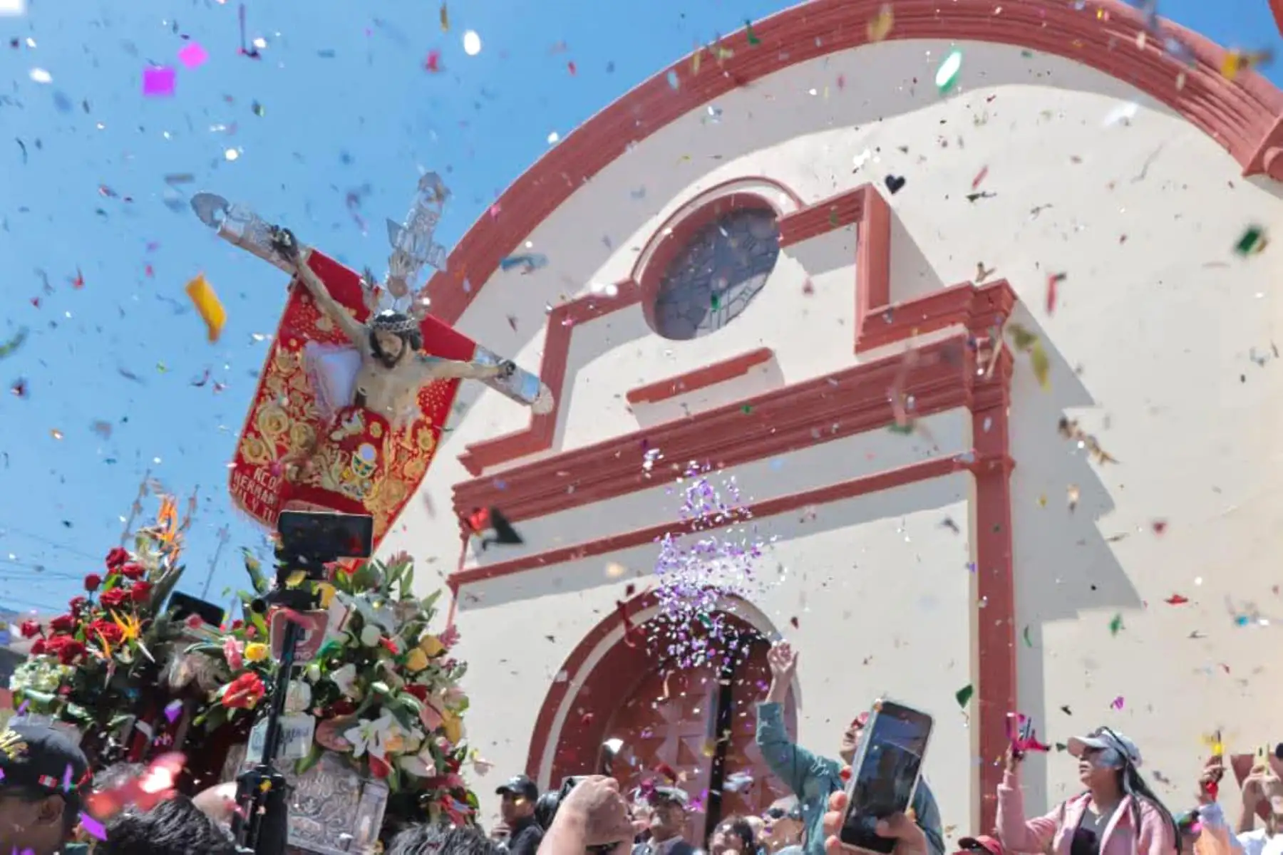 La procesión del Señor de Locumba reunió a miles de devotos en Tacna. Foto: ANDINA/Difusión