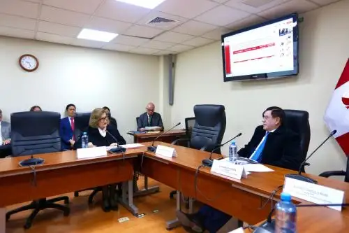 La presidenta del Tribunal Constitucional (TC), Luz Imelda Pacheco, sustentó presupuesto para el 2026 ante el Congreso.