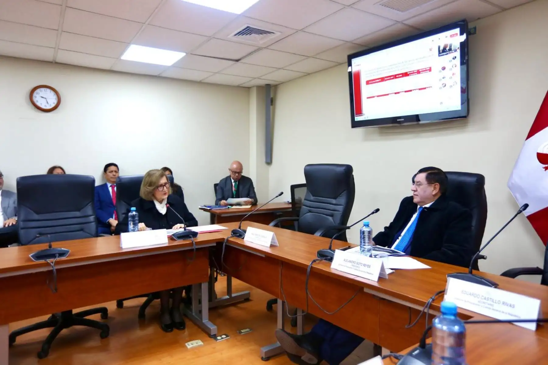 La presidenta del Tribunal Constitucional (TC), Luz Imelda Pacheco, sustentó presupuesto para el 2026 ante el Congreso.
