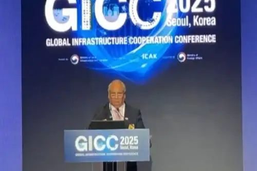En el marco de la Conferencia Global de Cooperación en Infraestructura 2025, que se celebra en Corea, el ministro de Transportes y Comunicaciones, César Sandoval, destacó que la alianza estratégica entre el Perú y la República de Corea. Cortesía MTC