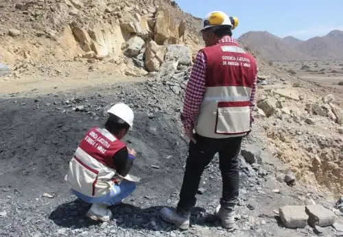 Personal de la Gerencia de Energía y Minas del Gobierno Regional de Lambayeque realiza acciones de verificación de actividades mineras. ANDINA/Difusión