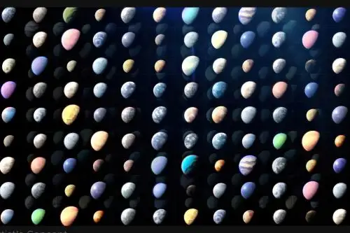 Los científicos han descubierto miles de exoplanetas (planetas fuera de nuestro sistema solar) en toda la galaxia. La mayoría solo se pueden estudiar indirectamente, pero los científicos saben que varían enormemente, como se muestra en esta representación artística, desde pequeños mundos rocosos y gigantes gaseosos hasta planetas ricos en agua y planetas tan calientes como estrellas. Foto: Centro de vuelo espacial Goddard de la NASA