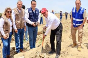 Ya suman 37 hectáreas plantadas que convertirán a la zona en un gran pulmón verde para Trujillo y todo el norte del país.