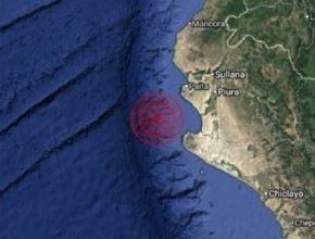 Un sismo de magnitud 4.1 se produjo en las primeras horas de hoy viernes 19 de septiembre en la provincia de Paita, región Piura.