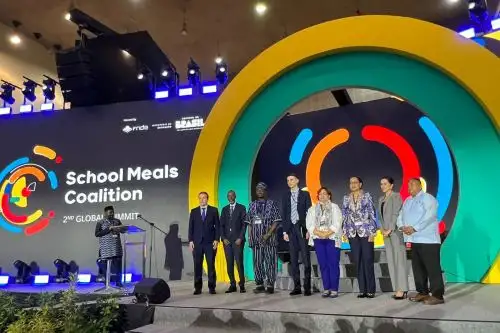 En Brasil, la titular del Midis participa en la Segunda Cumbre Mundial de la Coalición de Alimentación Escolar. Foto: Midis
