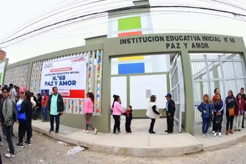 Se trata de la cuarta institución educativa construida desde cero por la actual gestión del Gore; hay otras tres que están en plena obra, y una octava que está por iniciarse. Foto: Difusión