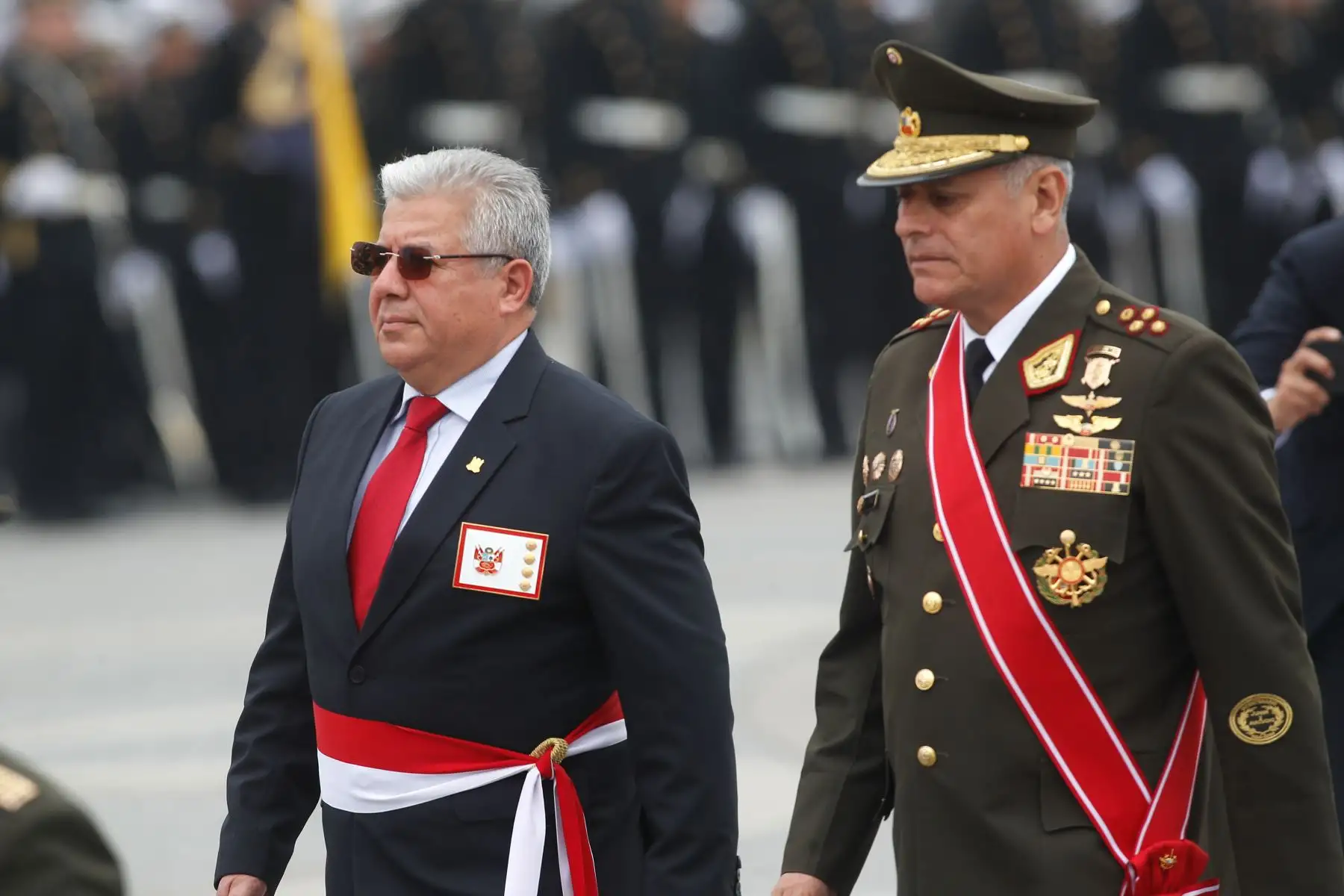 El Comando Conjunto de las Fuerzas Armadas realiza la ceremonia central de conmemoración por el Día de las Fuerzas Armadas, acto solemne donde participan altas autoridades políticas, militares e invitados especiales.
Foto: ANDINA/ Eddy Ramos