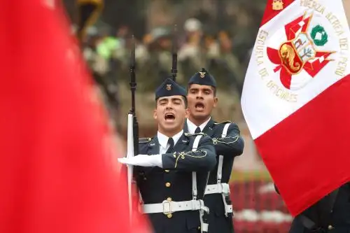 Acto solenme de la ceremonia central de conmemoración por el Día de las Fuerzas Armadas