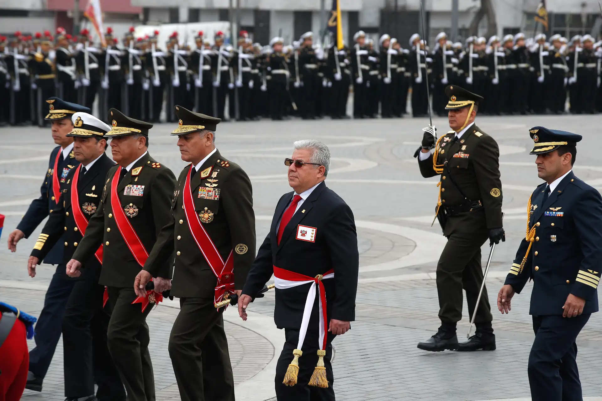 El Comando Conjunto de las Fuerzas Armadas realiza la ceremonia central de conmemoración por el Día de las Fuerzas Armadas, acto solemne donde participan altas autoridades políticas, militares e invitados especiales.
Foto: ANDINA/ Eddy Ramos