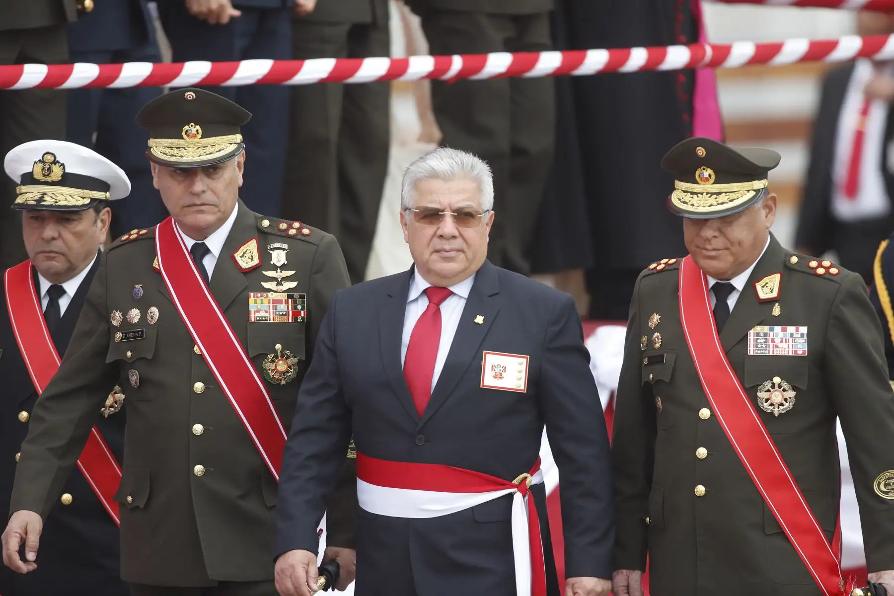 El Comando Conjunto de las Fuerzas Armadas realiza la ceremonia central de conmemoración por el Día de las Fuerzas Armadas, acto solemne donde participan altas autoridades políticas, militares e invitados especiales.
Foto: ANDINA/ Eddy Ramos
