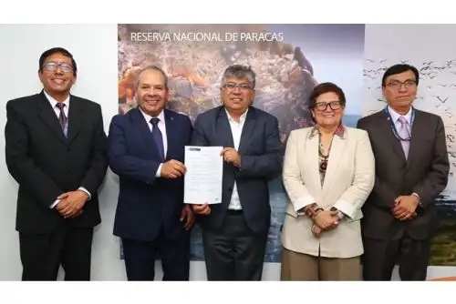 Reunión entre representantes del Minam y del gobierno regional de Arequipa. Foto: ANDINA/Difusión