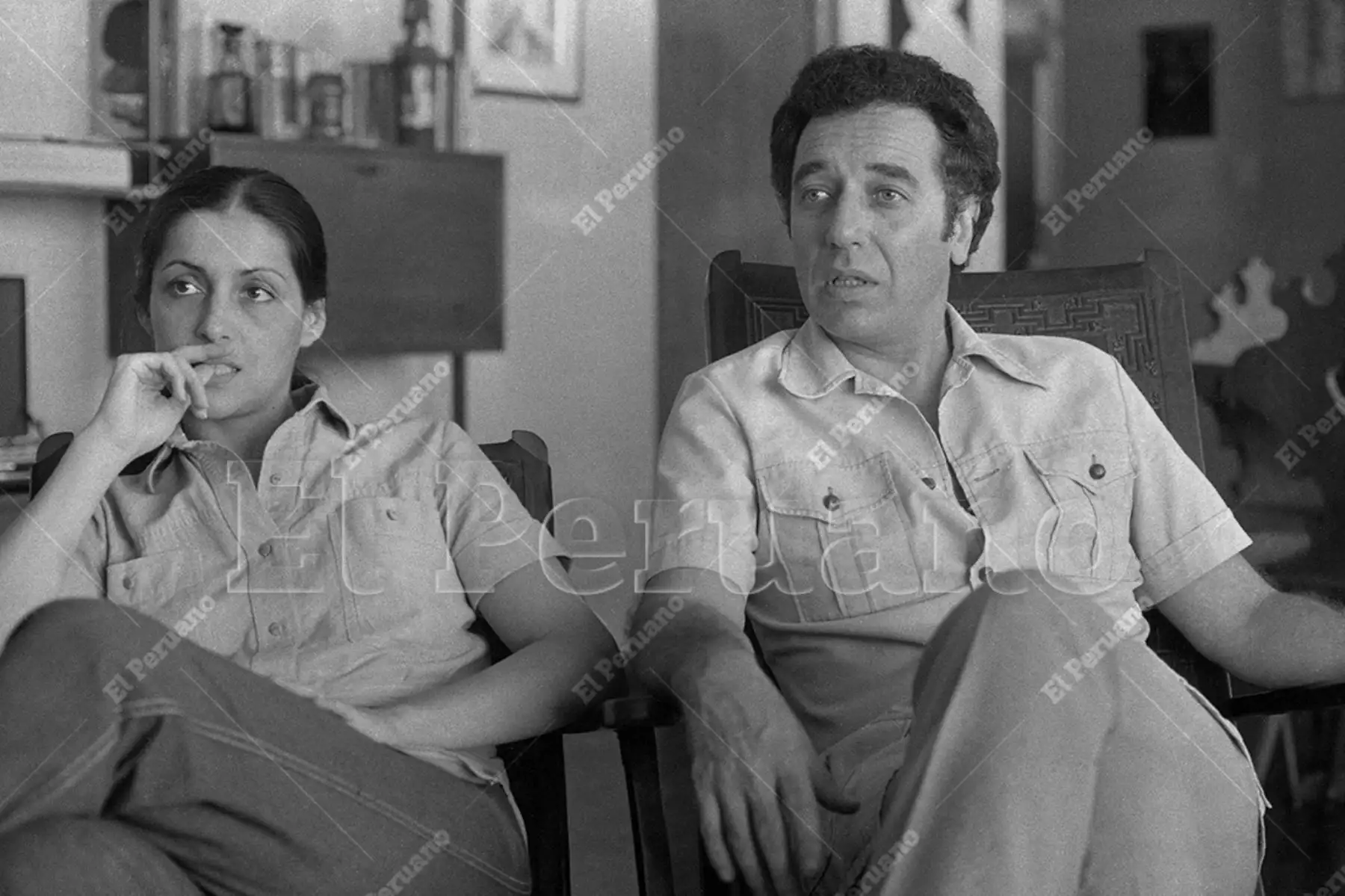 Lima - 8 abril 1980 / Martha Figueroa y Hernán Romero volverán a actuar juntos en la obra "Amor de carnaval" que se escenificará en el café - concert "Tapada 80". Foto: Archivo Histórico de El Peruano