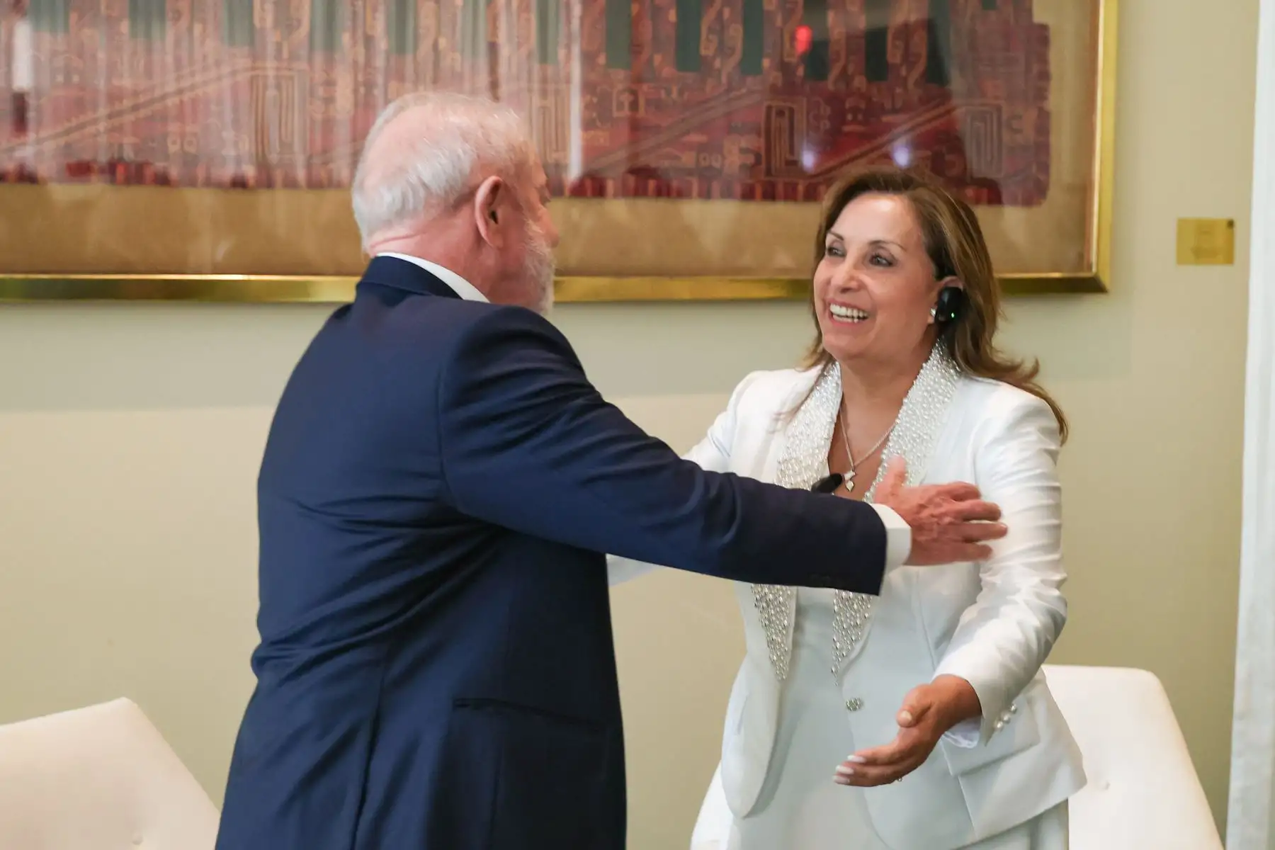 n el marco de la Asamblea General de las Naciones Unidas en Nueva York, la presidenta del Perú, Dina Boluarte, sostuvo una reunión bilateral con el mandatario de Brasil, Luiz Inácio Lula da Silva. Foto: ANDINA/Prensa Presidencia