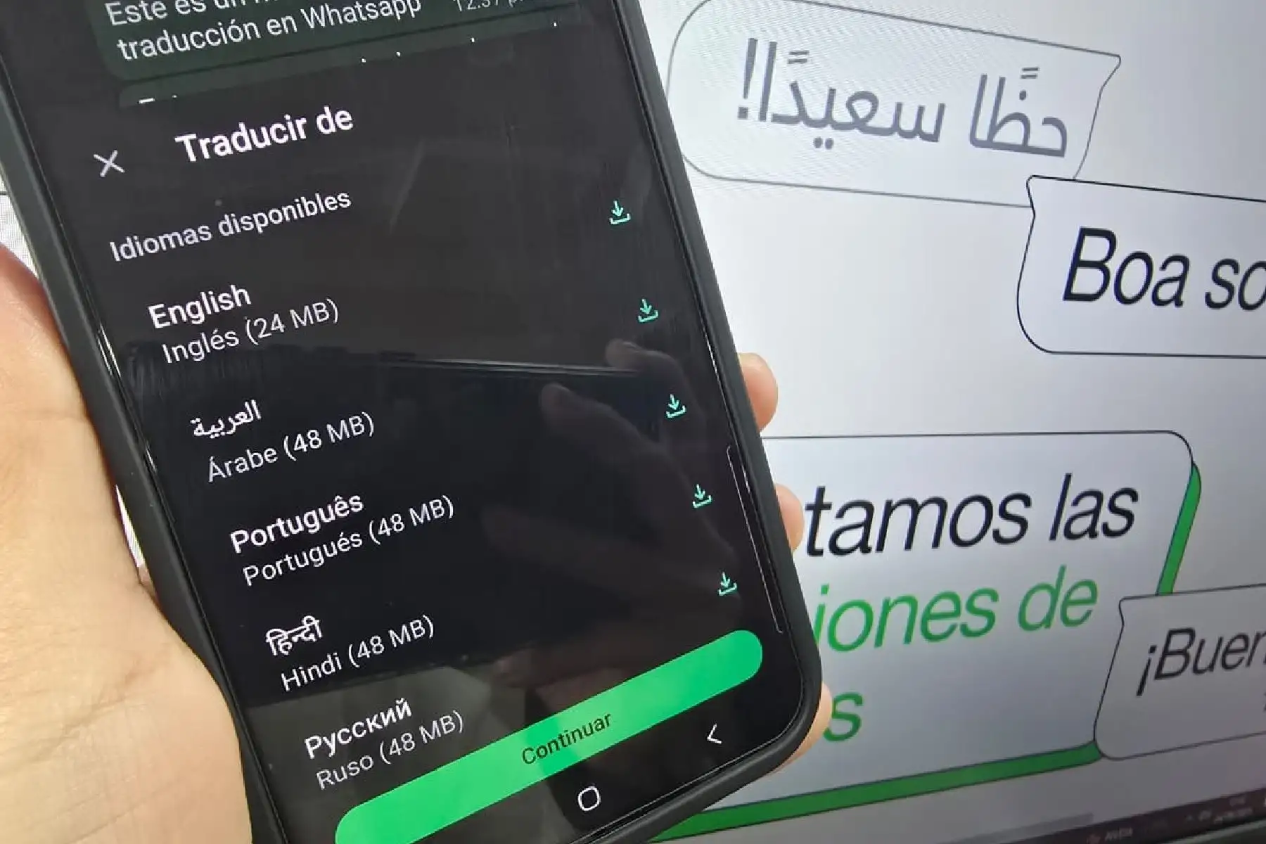 
El traductor de mensajes de WhatsApp busca romper las barreras del idioma que a menudo dificultan la comunicación entre personas de diferentes países