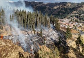 El Gobierno advirtió que más de 750 distritos están en riesgo ante incendios forestales.