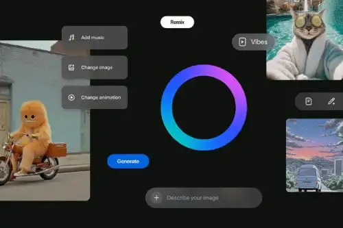 Al ingresar a Vibes, los usuarios encontrarán una galería dinámica de videos realizados por otros creadores y comunidades.