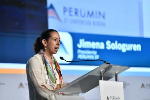 Presidenta de Perumin 37, Jimena Sologuren.