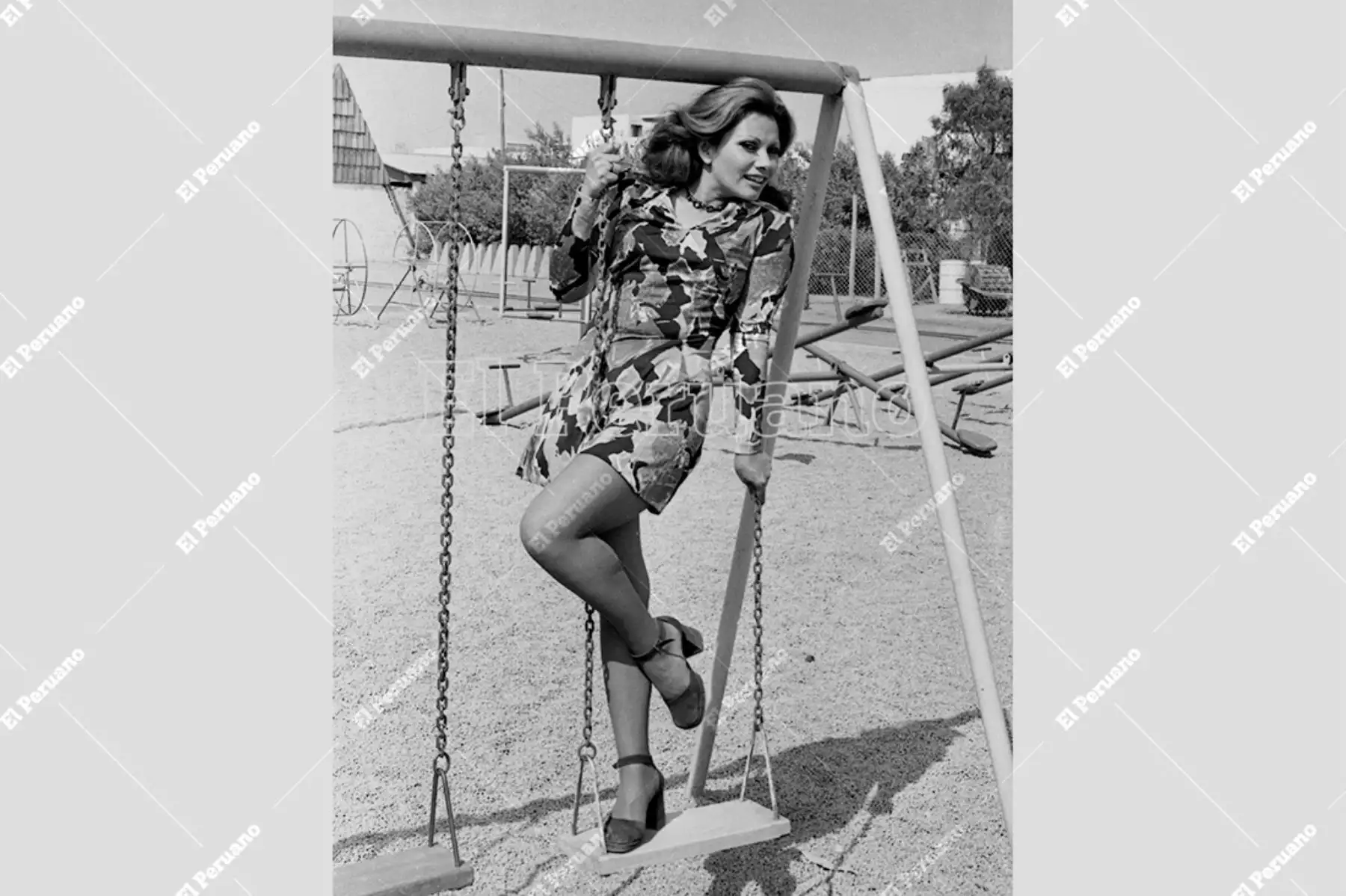 Lima - 6 noviembre 1974 /  Actriz Camucha Negrete de destacada actuación en la película De nuevo a la vida. Foto: Archivo Histórico de El Peruano / Nelson Vela