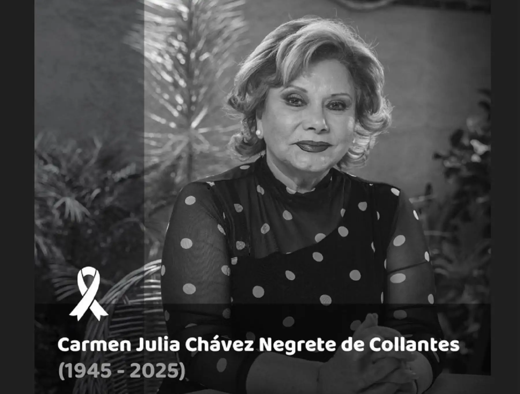 El Ministerio de Cultura lamentó el deceso de Camucha Negrete, primera actriz peruana, y resaltó su vasta y reconocida trayectoria.