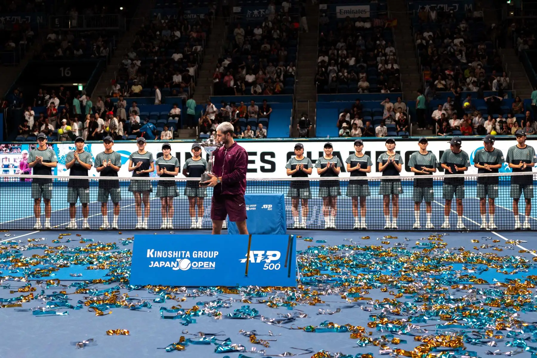 A sus 22 años, Alcaraz suma ya 24 títulos en el circuito ATP, seis de ellos del
Grand Slam. Foto: AFP