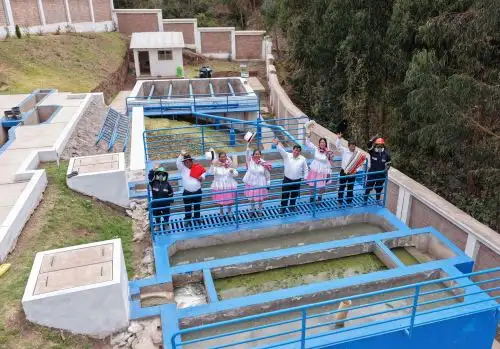 Ministerio de Vivienda destacó la culminación de la construcción de la planta de tratamiento de aguas residuales en la comunidad de Huillcarpay, ubicada en el distrito cusqueño de San Sebastián. ANDINA/Difusión