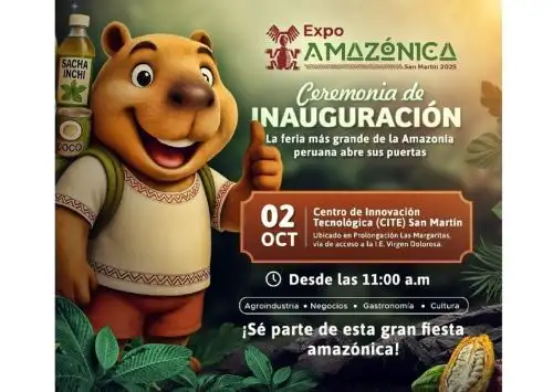 ExpoAmazónica 2025 se inaugura hoy en Tarapoto.