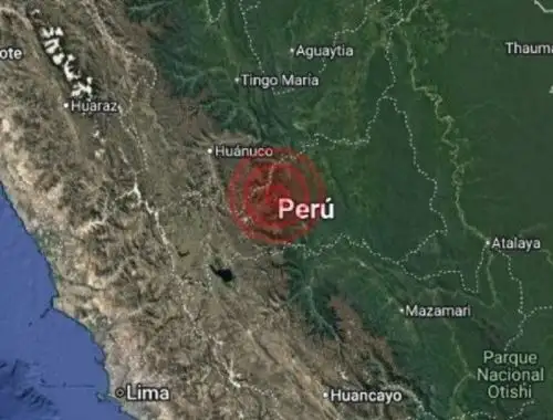 Un temblor de magnitud 3.7 se registró este mediodía en la provincia de Oxapampa, en la selva de la región Pasco.