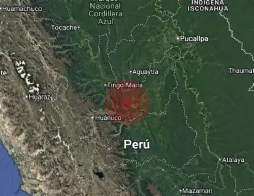 El epicentro del sismo de magnitud 3.7 se localizó cerca de la localidad de Codo del Pozuzo, en la selva de la región Huánuco.