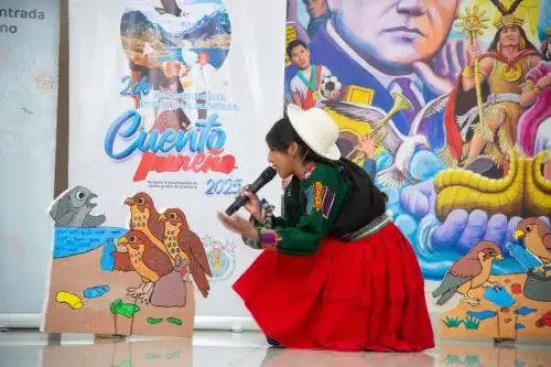 Concursantes presentaron relatos inspirados en su entorno, transmitidos por sus abuelos o recuperados de la tradición oral. Foto: MINCUL/Difusión.