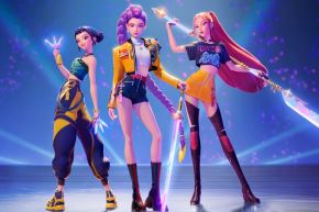 The fictional pop superstar trio HUNTR/X spent another golden week in the Top 10 in all countries ranked. Photo: Netflix
