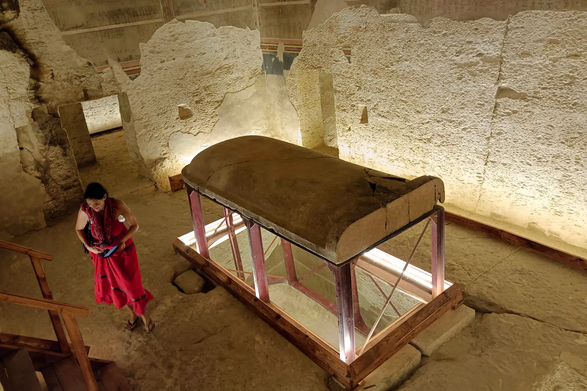 La tumba recién restaurada,  data de hace más de 3.000 años. AFP