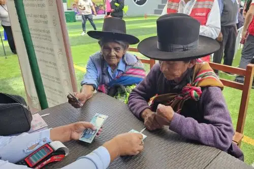 Pensión 65 informó que más de 45,000 usuarios podrán cobrar en agencias del Banco de la Nación mostrando su DNI. Foto: Pensión 65