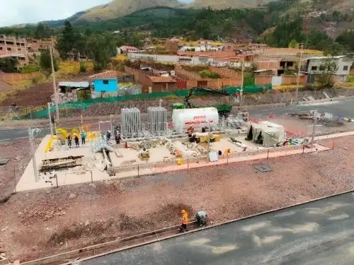 Gobierno Regional de Cusco concluyó la construcción de la primera Planta Satelital de Regasificación (PSR), ubicada en el sector Huayllapampa, distrito cusqueño de San Jerónimo. ANDINA/Difusión