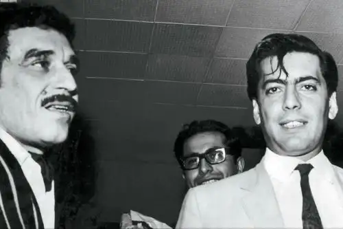 Gabriel García Márquez y Mario Vargas Llosa, premios Nobel de Literatura.