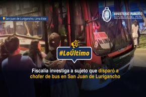 Fiscalía inicia investigación a sujeto que disparó a conductor de bus en San Juan de Lurigancho. Foto: ANDINA/Difusión