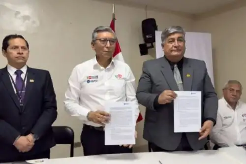 El convenio de cooperación interinstitucional suscrito entre el IGP y la Mancomunidad Municipal Hatun Huaylas permitirá fortalecer las capacidades locales en gestión del riesgo de desastres ante posibles deslizamientos o aluviones. ANDINA/Difusión