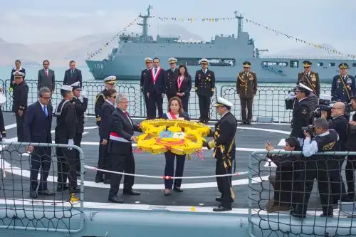 Presidenta Dina Boluarte participa en homenaje a Miguel Grau y a la Marina de Guerra