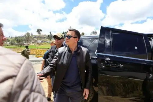 El ataque perpetrado al presidente de Ecuador, Daniel Noboa, ocurrió en la tarde del último martes en la sureña provincia andina de Cañar. Foto: @Presidencia_Ec