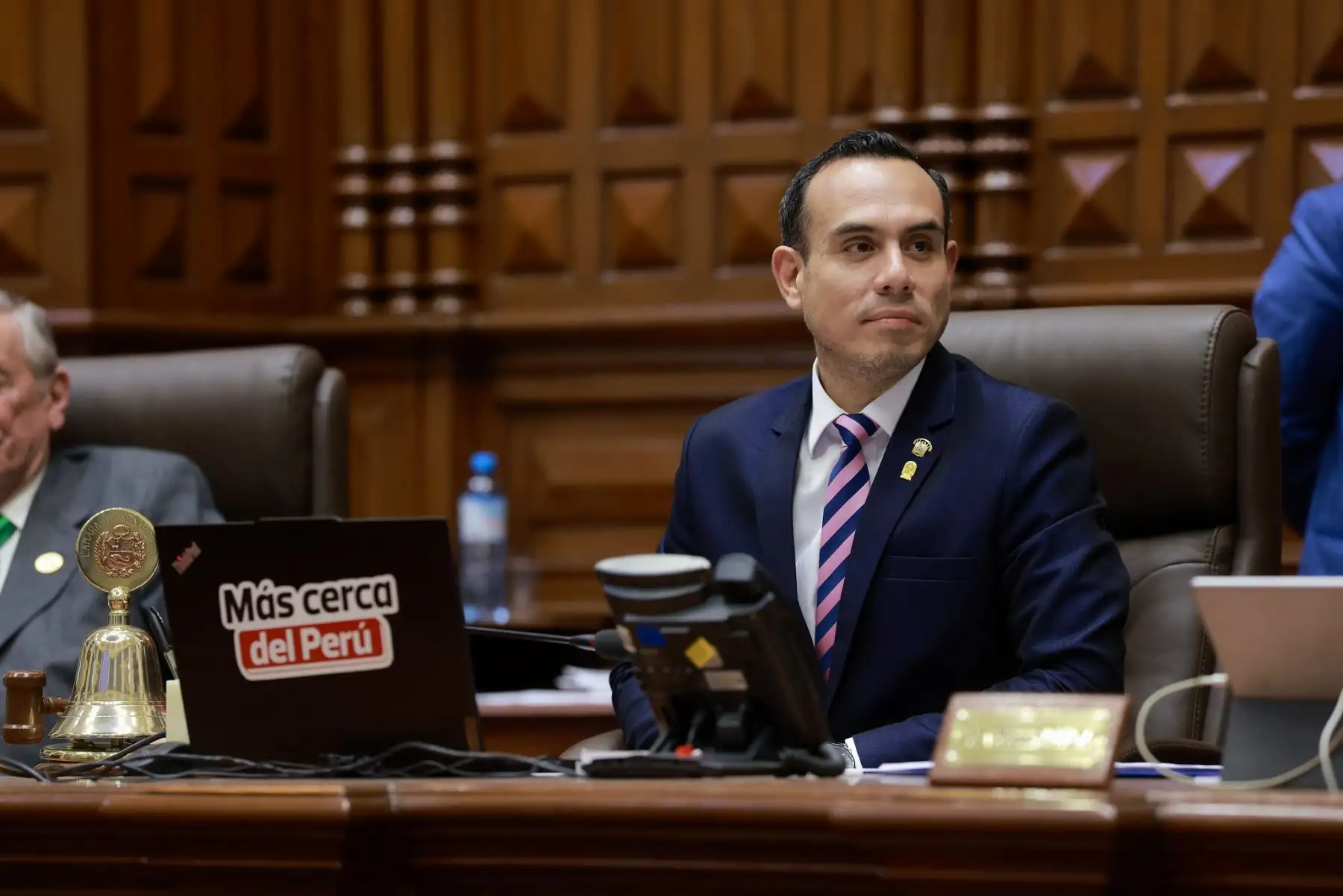 José Jerí, presidente de la mesa directiva del congreso y representante del partido Somos Perú, es el nuevo presidente del Perú. Foto: Congreso de la República