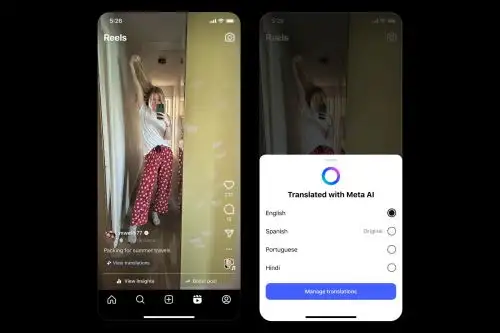 Meta amplía su IA de traducción para Reels con doblaje y sincronización labial automática