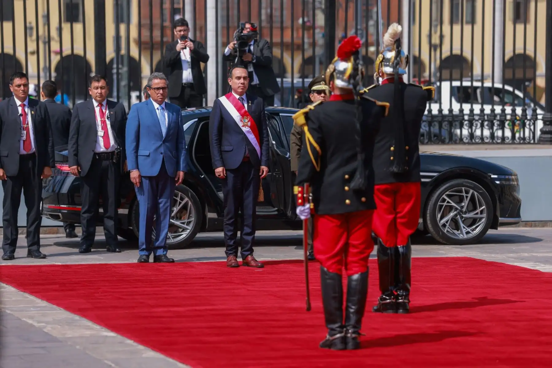 Llegada del presidente de la República José Jerí Oré, a Palacio de Gobierno. Foto: ANDINA/ Prensa Presidencia
