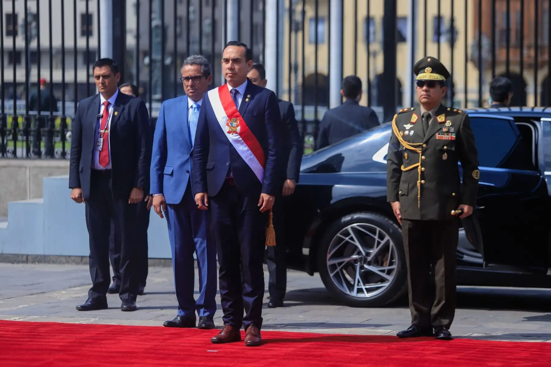Llegada del presidente de la República José Jerí Oré, a Palacio de Gobierno. Foto: ANDINA/ Prensa Presidencia