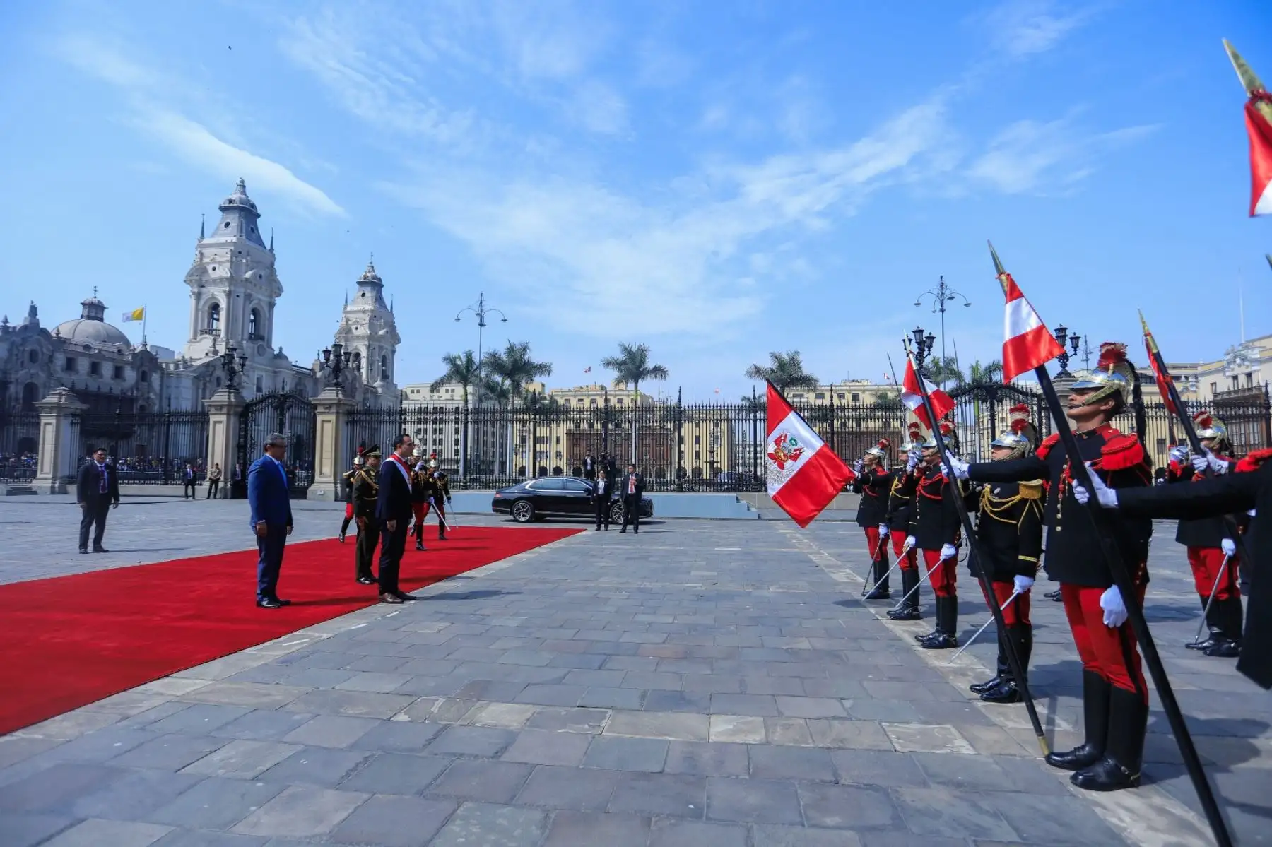 Llegada del presidente de la República José Jerí Oré, a Palacio de Gobierno. Foto: ANDINA/ Prensa Presidencia