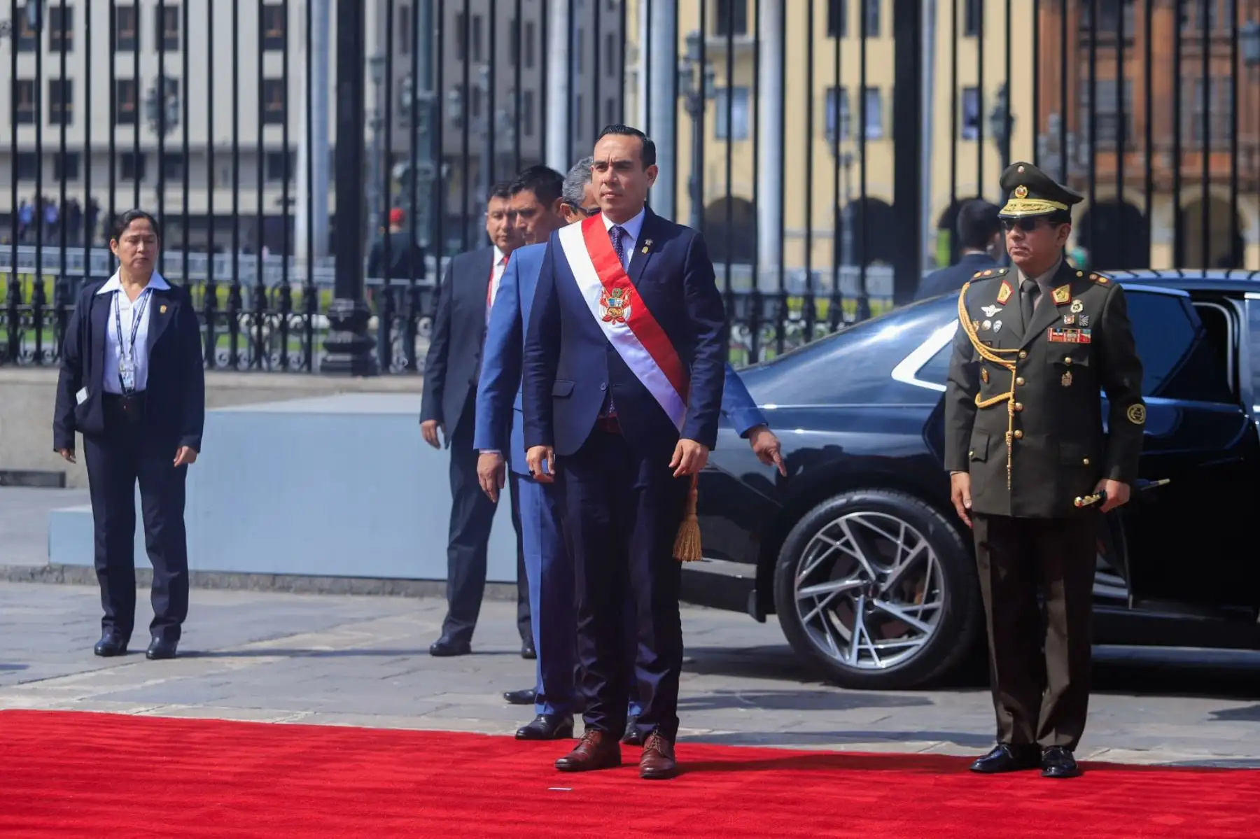 Llegada del presidente de la República José Jerí Oré, a Palacio de Gobierno. Foto: ANDINA/ Prensa Presidencia