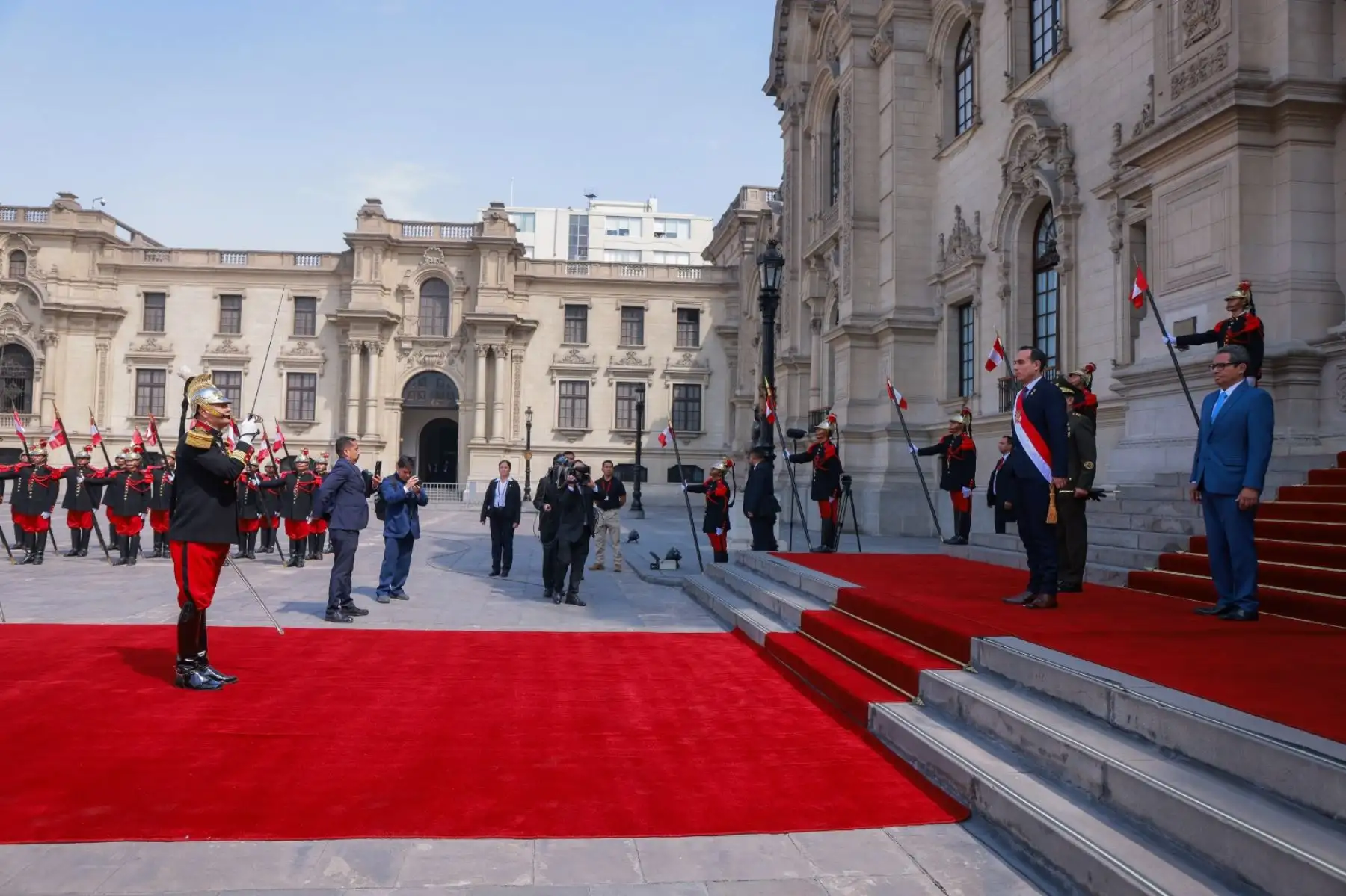 Llegada del presidente de la República José Jerí Oré, a Palacio de Gobierno. Foto: ANDINA/ Prensa Presidencia